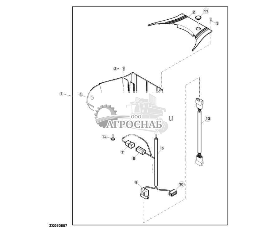 Детали крепления, узел кронштейна ITC, комплект 